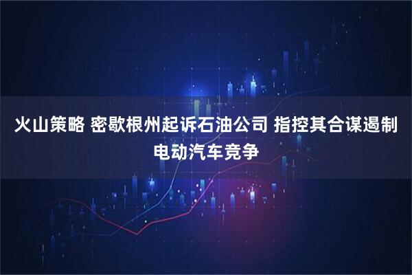 火山策略 密歇根州起诉石油公司 指控其合谋遏制电动汽车竞争